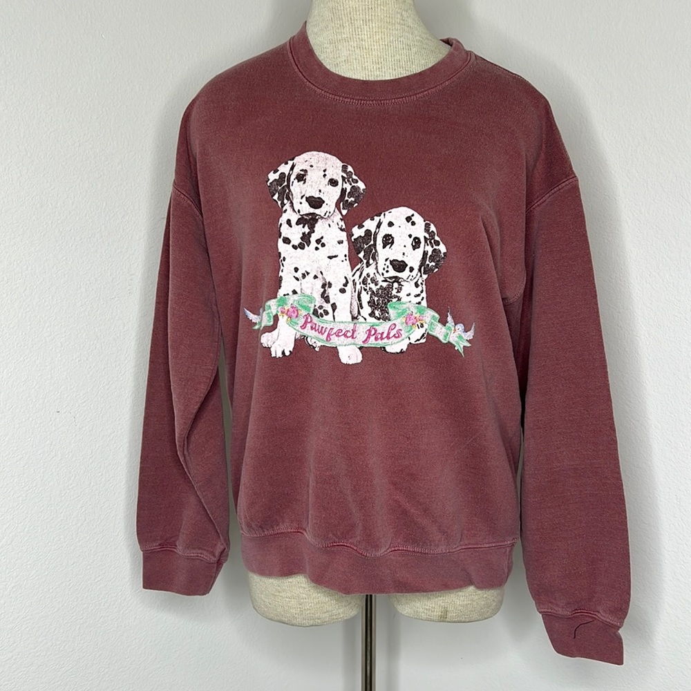 🔹 Vintage Supply Dalmatian Dog Graphic Crewneck